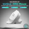 E9 Vertical MMO Gaming Mouse,24800 DPI,Tri-Mode Ergonomic Wireless Mouse with