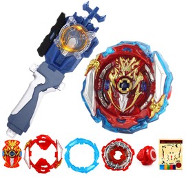 B-173 Infinite Achilles 1-Piece Sparking Launcher, Battle Burst Battling Tops with Launchers Set, Burst quadrive Gyros for Boys Kids Birthday Party Idea Gift