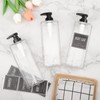 Segbeauty 33.8oz Shampoo and Conditioner Dispenser, 3pcs Square Empty Plastic