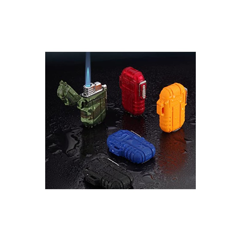 Torch Lighter 1 Pack, Refillable Butane Lighter with Lock, Windproof