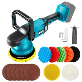 IRONFIST Cordless Car Polisher, 6inch Brushless Buffer Orbital Portable Polishing Waxer Machine with 6 speeds 750-6800RPM, Compatible with Makita 18V Batteries (Battery Not Included)