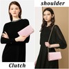 YYW Designer PU Leather Evening Bag for Women Briefcase Clutch