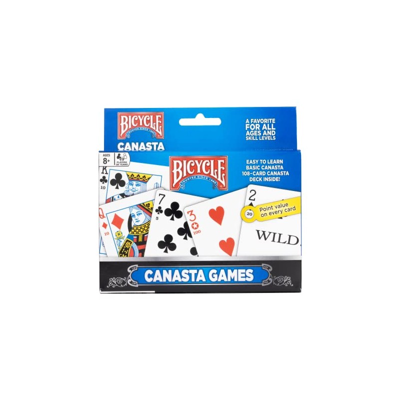 Novelty Baraja Bicycle Canasta 2 Mazos Cartón Plastificado