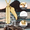 Dletay Cylinder Cremation Urn Necklace for Ashes Memorial Keepsake Pendant