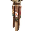 Hand Crafted Bird house Bamboo wind chime Hibiscus flowers