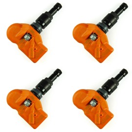 Fits Infiniti - Nissan New 315 mhz TPMS Sensor Set With Black Valve Stems Fits 2012 Nissan GTR R35