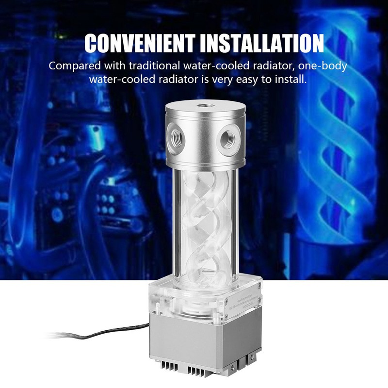 Computer Cylinder Water Cooling Double Helix T Virus Water Pump