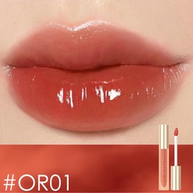 FOCALLURE Glasting Water lip Tint,Non-Sticky Long Lasting Liquid Lipstick,High Shine,Vivid 16 Colors,Glossy Finish Lipgloss for Daily Use