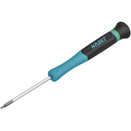 HAZET Electronic Screwdriver 811EL-T6, SW T6 Internal Torx Profile, for Smallest Screws, Rotating Centring Button, Secure Hold Thanks to Wide Grip Grooves