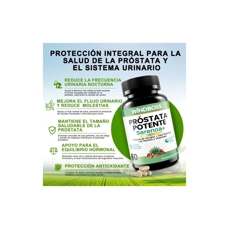 Windboss Mens Health Combo Apoyo Salud Mascul