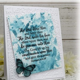 Lifting You Up Thinking of You Hello Friend Your Friendship Is a Blessing Best Wishes Greeting Clear Stamp for Card Making DIY Scrapbooking Handmade Craft Photo Album Decor Embossing Stencil DIY Seal