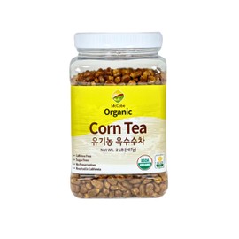 McCabe Organic Corn Tea - Roasted Corn Tea | USDA and CCOF Certified | Non-GMO Whole White Corn | Roasted and Packed in USA | 2 lbs (32 Oz)