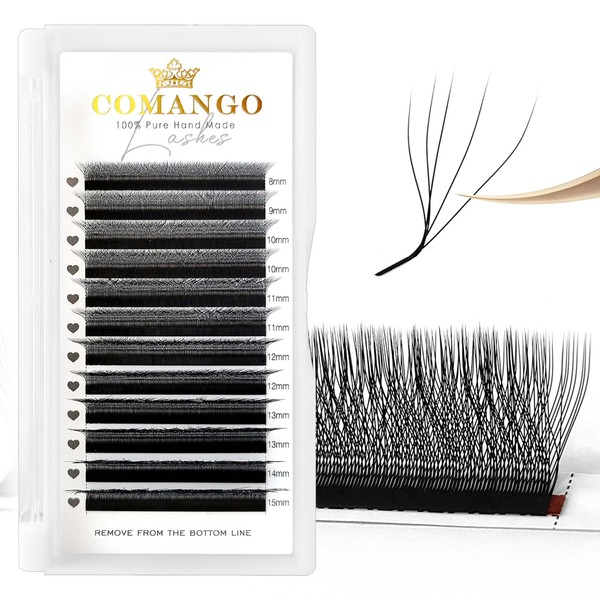 W Eyelash Extensions 0.07mm Thickness 5D Premade lash Fans LU/M