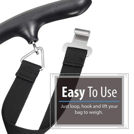 Básculas para Maletas, Báscula Digital para Equipaje Colgante de Alta Precisión 110 lb / 50 kg con Pantalla Retroiluminada, Gancho para Colgar Inoxidable