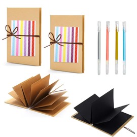 DIY Photo Album - Premium Elegant Leporello Scrapbook Album with Beautiful Gloss Pen Colour - Memories Preserves Your Memories