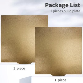 Upgraded 2 Packs 220x220mm Build Plate Double Sided Textured Flexible Spring Steel PEI Sheet Magnetic Printed Bed for Artillery Genius/Pro/MK2/MK2A/Anet A8/Anet A6 3D Printer