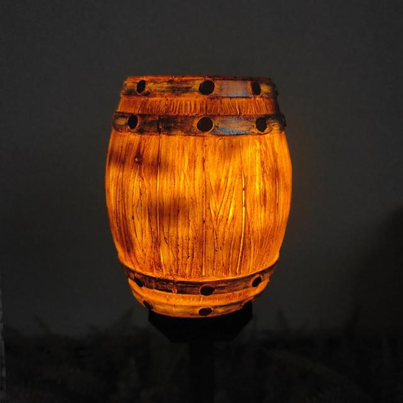 Solar Pathway Light Resin PP LED Light Sensing Waterproof Wine