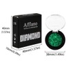 Afflano Green Glitter Eyeshadow, Green Glitter Eyeshadow, Diamond Green Shimmering