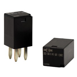 Automotive Purpose Relays 303-1AH-C-R1-U01-12VDC SPNO, 20A 12VDC for Polaris RZR Slingshot Cooling Fan,Weatherproof Version (Pack fo 2)