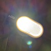 Clip-on clothing lights, magnetic clip red and white flashing lights