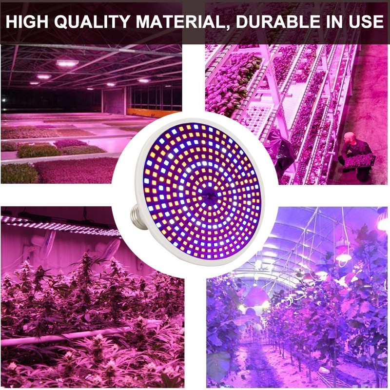 290LED Single Head LED Plant Light Bulb Greenhouse Garden Indoor