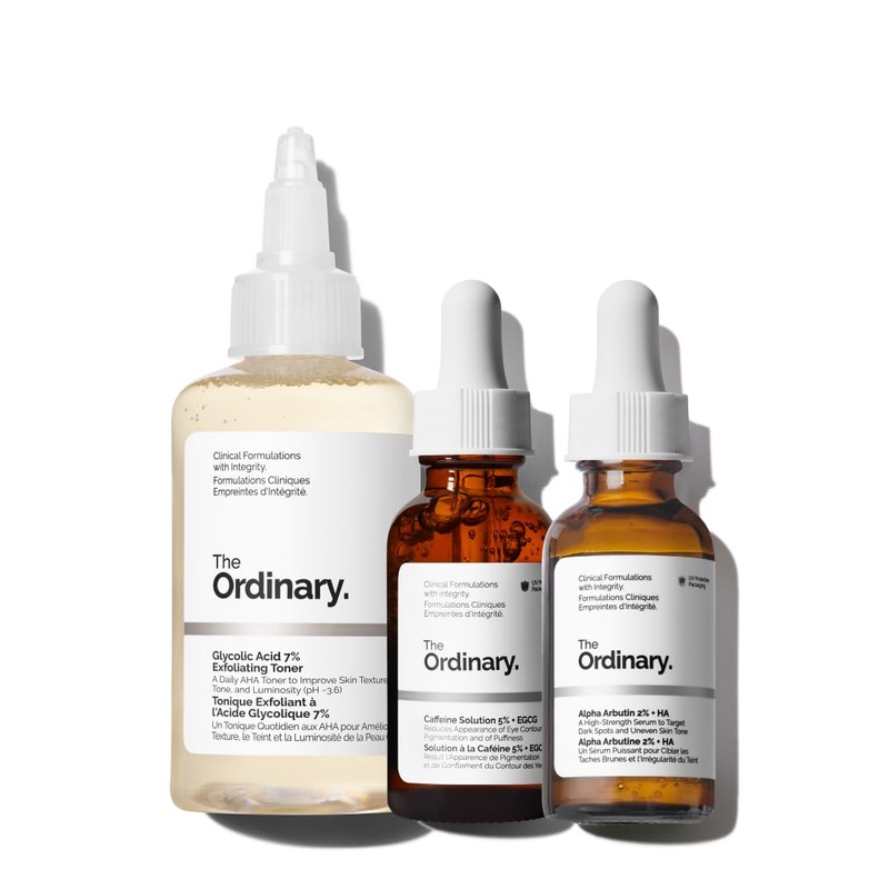 The Ordinary The Bright Set, 3-Step Regimen for Radiant, Even