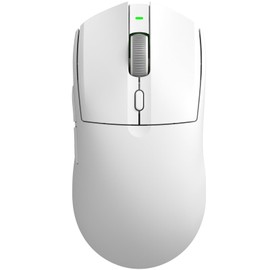 MANBASNAKE AJ139 PRO White Wireless Gaming Mouse,Ultra-Lightweight 59G,PAW3395 26K Sensor,26,000 DPI,6 Programmable Buttons,Long Battery Life,Compatible with PC/Mac,Esports & FPS Gaming