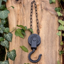 Antikas - Decorative Winch, Flower Pot Holder, Hook with Style, Hanging Like Antique