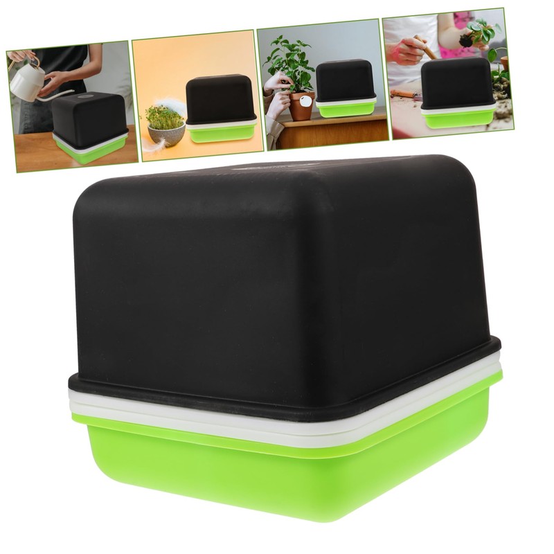 Kisangel Hydroponic Propagation Tray with Cover Convenient Germination Trays for