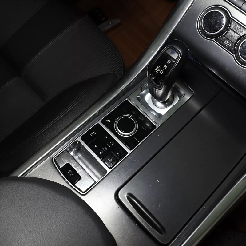 CSKT2022 Gloss Black Console Button Alloy Trim Cover Set For
