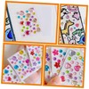 Operitacx 15 Blätter Kinderschmuck tragbare Juwelenaufkleber Funkelnde Aufkleber Bling-Aufkleber aus