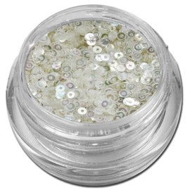 Glitter Donuts Circles Glitter Nail Art Transparent / White