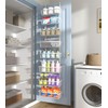 Mefirt White 12 Inch Wide Narrow Over The Door Pantry