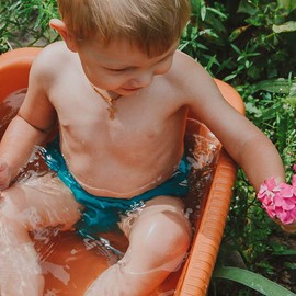 IjnUhb Swim Diapers Baby Reusable 2 Pack ,Washable Pants for 0-3 Years Boys Girls Swimming Lesson Shower Gifts (GreenBlue-2-3 Years）