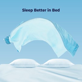 Bedtter® Luxe Cooling Comforter King size106 x90, Ultra-Fine Fiber for Hot Sleepers, Lightweight & Hypoallergenic Summer Blanket, Quick Cool Technology, Aqua Blue