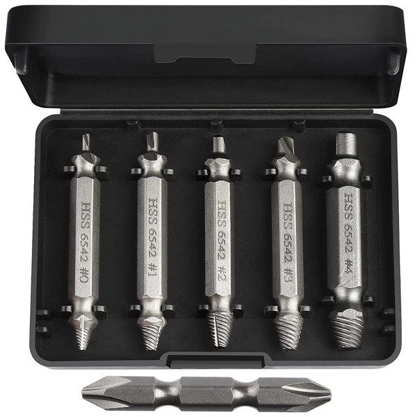 oumuik Screw Extractor-Remover for Stripped Head Screws, Nuts & Bolts