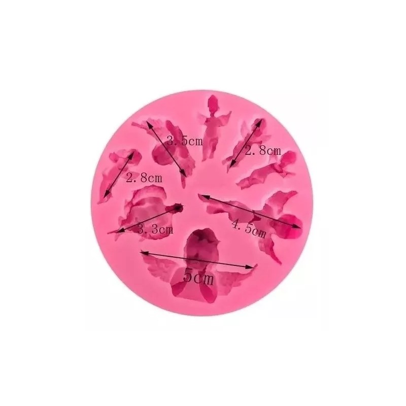 Like Shop Molde De Silicón Angelitos Repostería Fondant