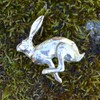 Running Hare Kitchen Knobs, Hare Drawer Knob, Cabinet Knobs, Handmade,