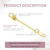 14K Gold 1"/2"/3" Necklace Bracelet Extender Chain, Necklace Extender Gold