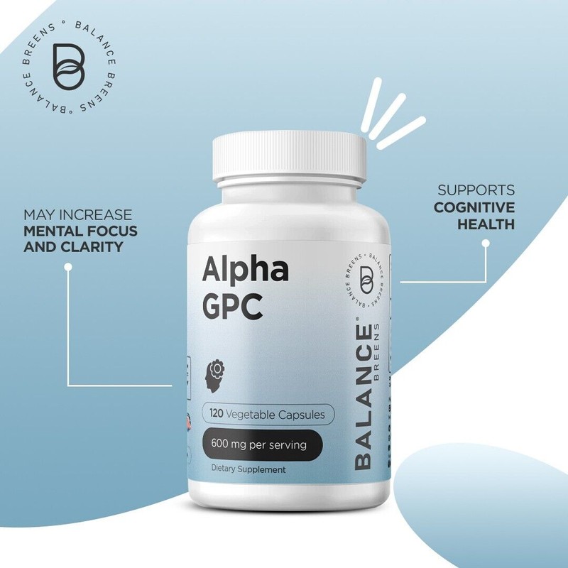 Balance Breens Alpha GPC Choline Supplement 600mg – 120 Vegetable
