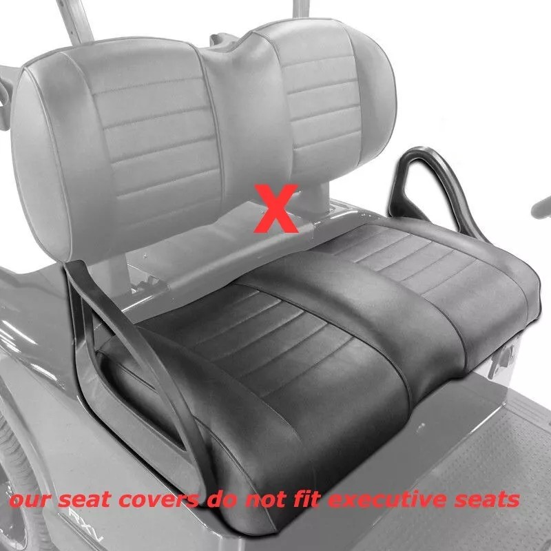 Huskey 2PCS Brown Diamond Golf Cart Seat Cover For Yamaha