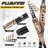 PLUSINNO Fishing Rod and Reel Combos Carbon Fiber Telescopic Fishing
