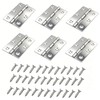 6 Pcs 2.5 Inch Stainless Steel Door Hinges, Silver Door