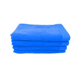 BY LORA Cotton Terry Fitness Towels, Cover Up, Aqua, Set of 4