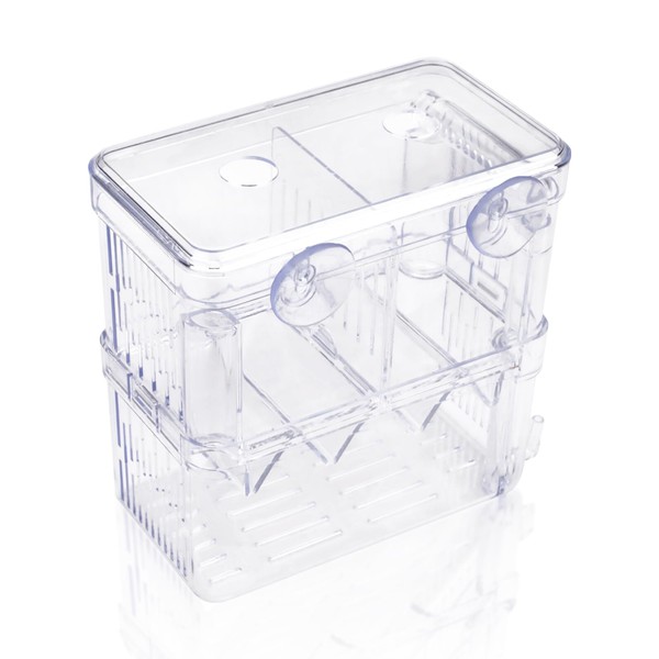 Floating Fish Breeder Box for Aquarium Divider, Transparent Fish Isolation