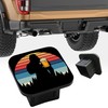 Trailer Hitch Cover Sasquatch and Beer Square 2 Inch Receiver