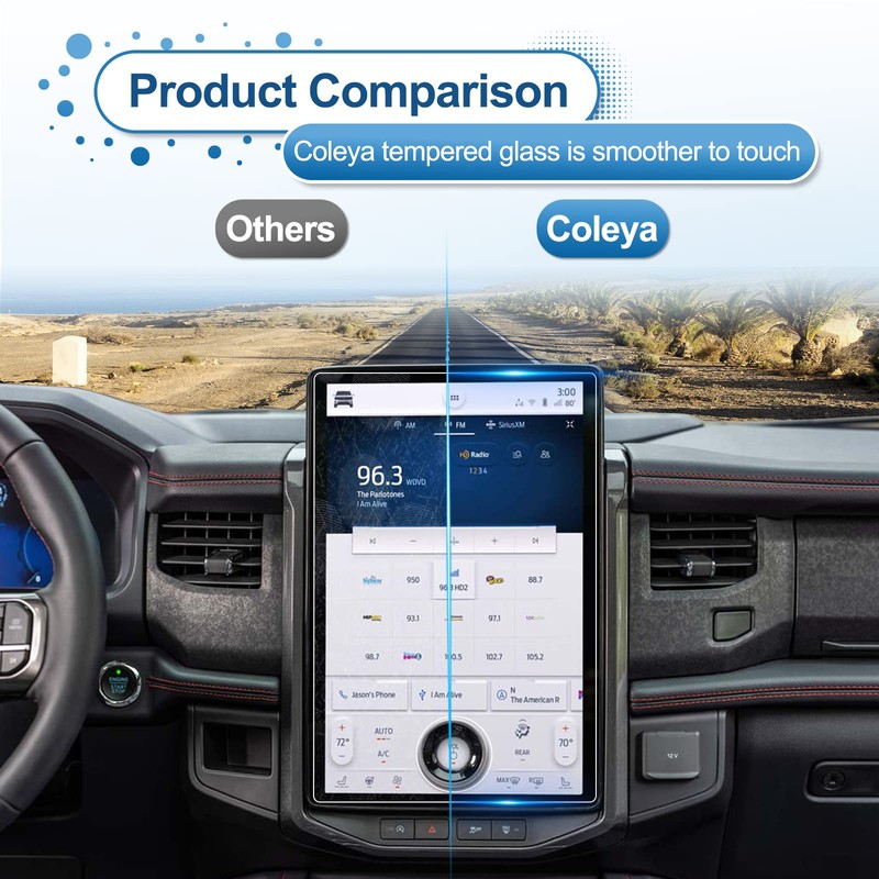 Coleya 2022 2023 2024 Expedition Screen Protector for Ford Expedition