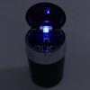 Car Ashtray Smokeless Blue LED Ashtray Cup Holder with Double