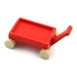 MyTinyWorld Dolls House Miniature Wooden Toy Trolley