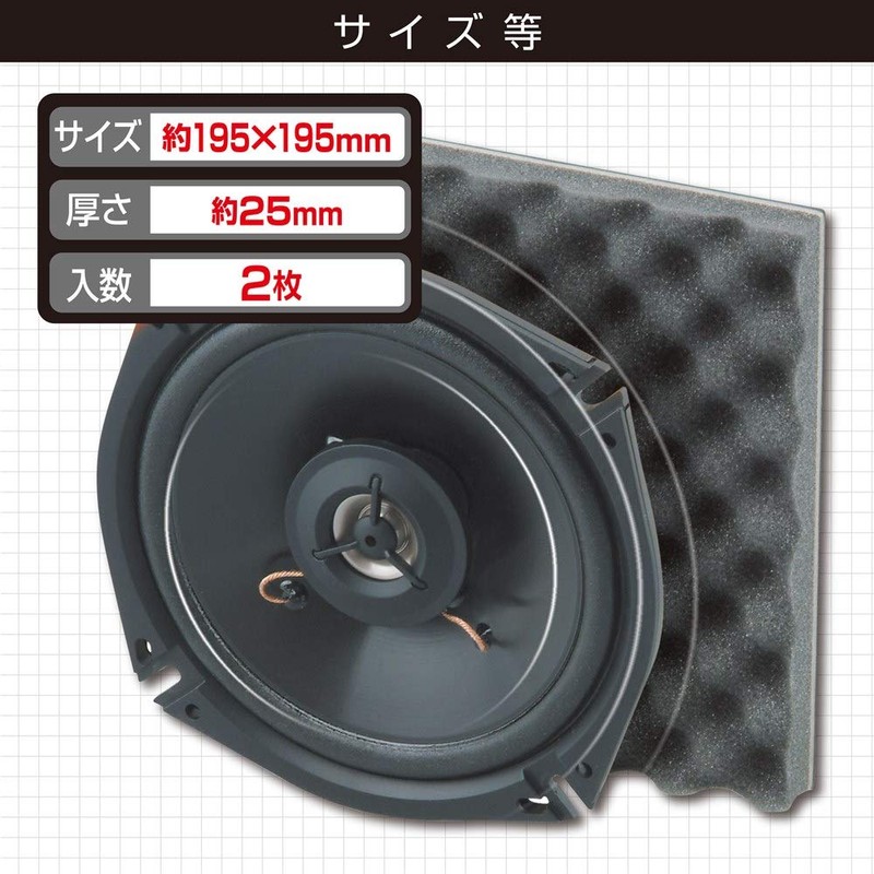 Amon 2365 Project Music Speaker Back Vibration Absorbing Material, Size: